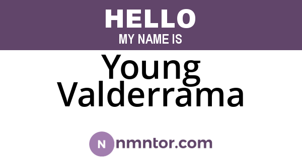 Young Valderrama