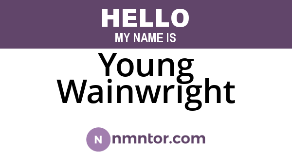 Young Wainwright
