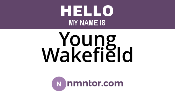 Young Wakefield