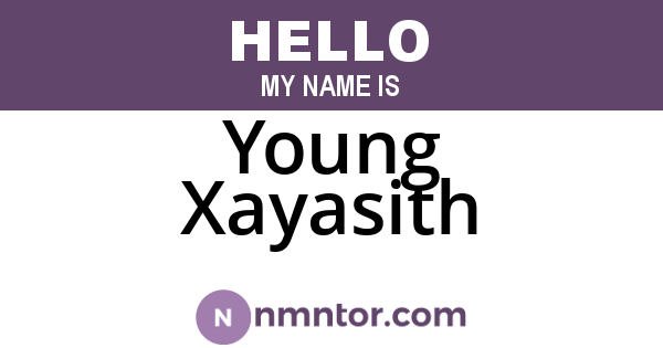 Young Xayasith