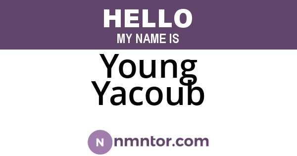 Young Yacoub
