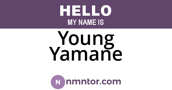 Young Yamane