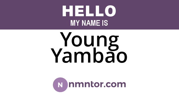 Young Yambao