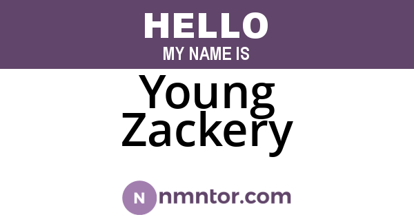 Young Zackery