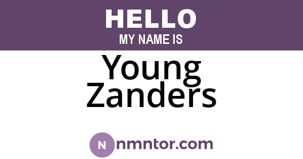 Young Zanders