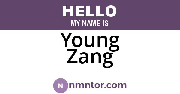 Young Zang