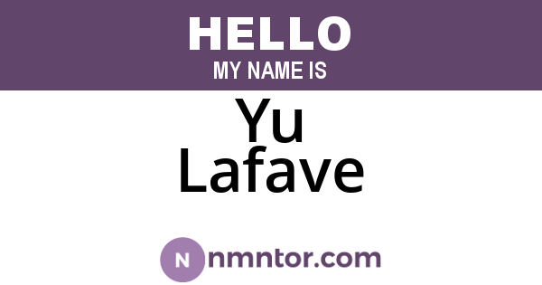 Yu Lafave