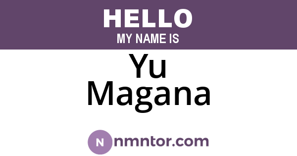 Yu Magana
