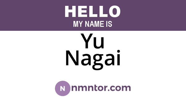 Yu Nagai