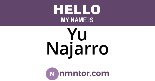 Yu Najarro