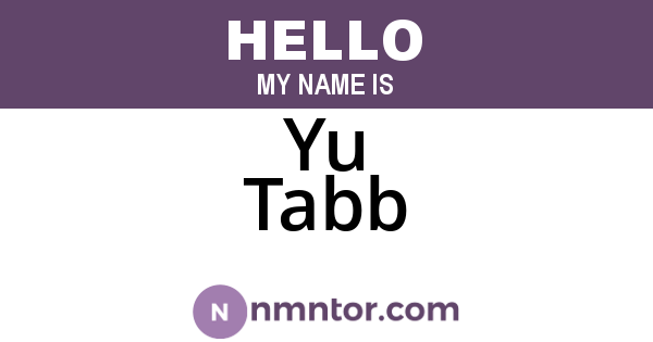 Yu Tabb