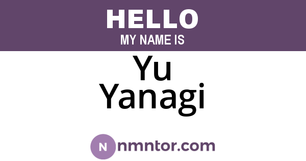 Yu Yanagi