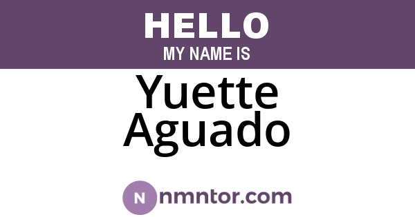 Yuette Aguado