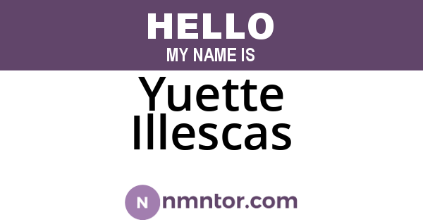 Yuette Illescas