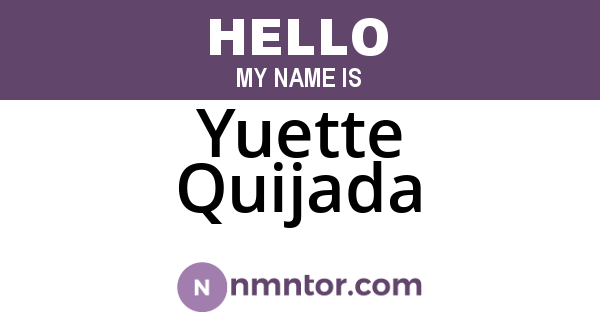 Yuette Quijada