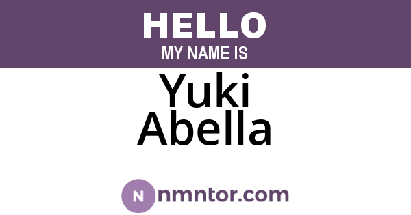 Yuki Abella