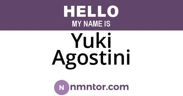 Yuki Agostini