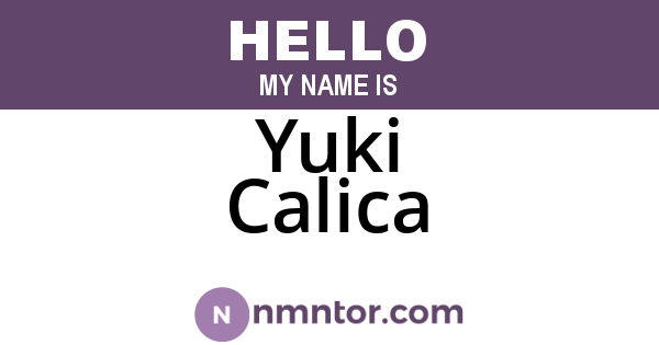 Yuki Calica
