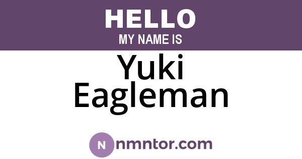 Yuki Eagleman