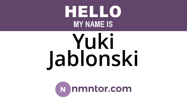Yuki Jablonski