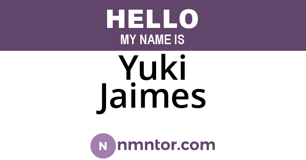 Yuki Jaimes