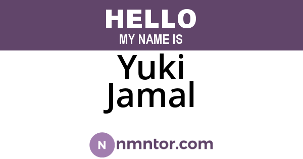 Yuki Jamal