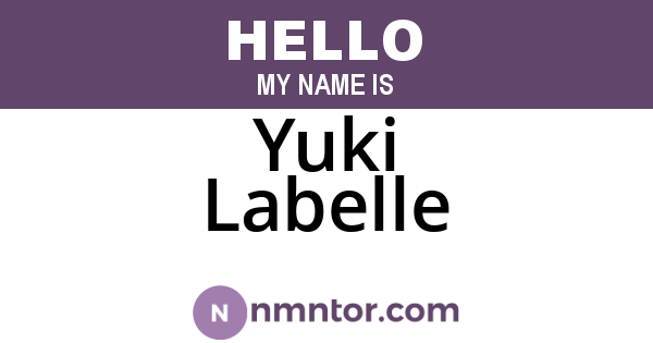 Yuki Labelle