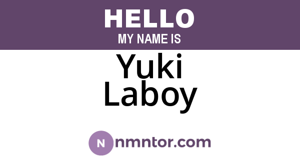 Yuki Laboy