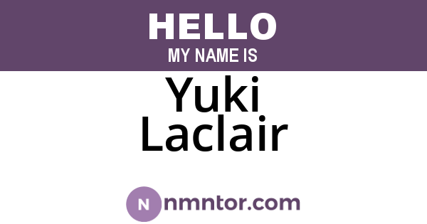 Yuki Laclair