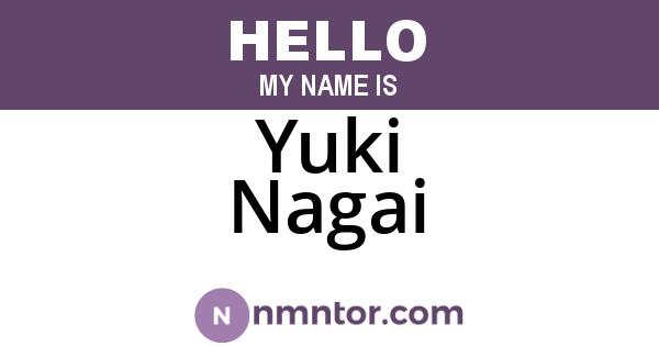Yuki Nagai