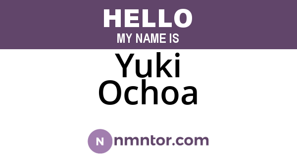 Yuki Ochoa