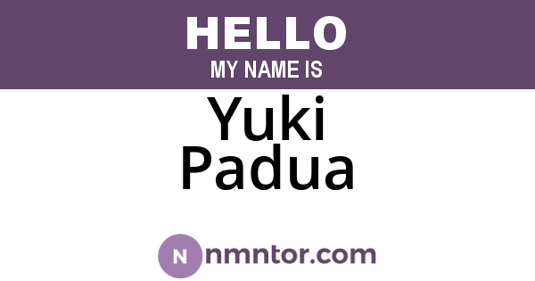 Yuki Padua
