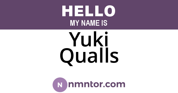 Yuki Qualls
