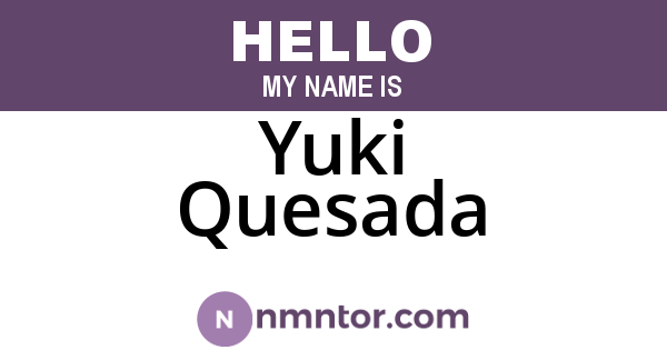 Yuki Quesada