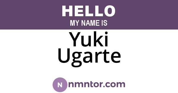Yuki Ugarte
