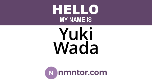 Yuki Wada
