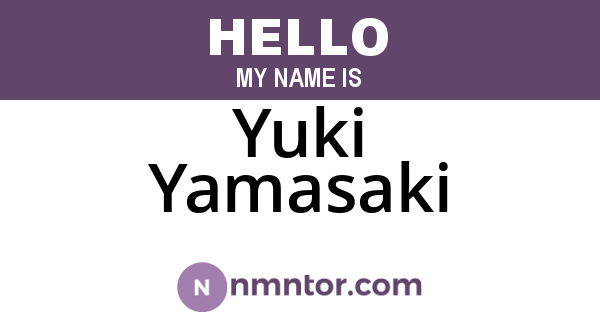 Yuki Yamasaki