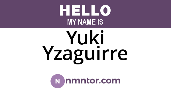 Yuki Yzaguirre