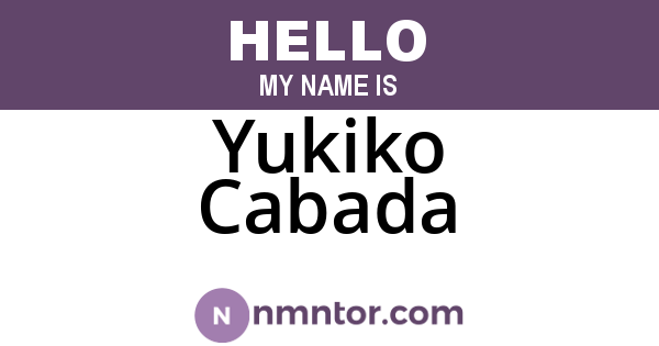 Yukiko Cabada