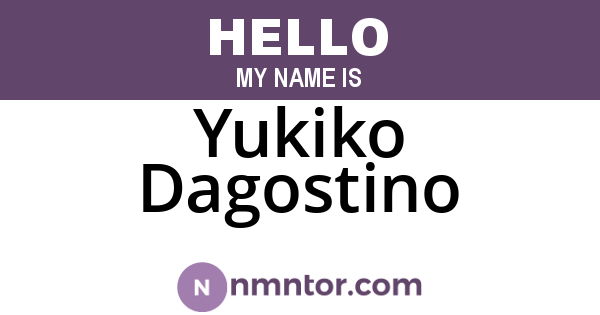 Yukiko Dagostino