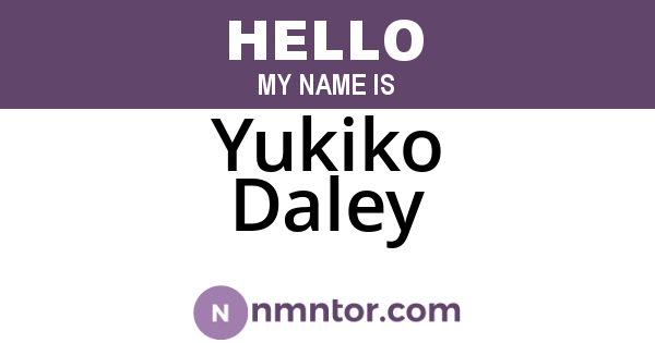 Yukiko Daley