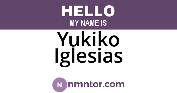 Yukiko Iglesias