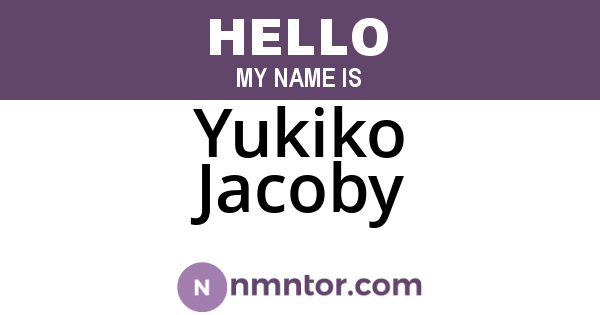 Yukiko Jacoby