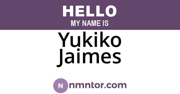 Yukiko Jaimes