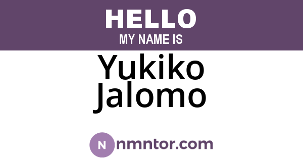 Yukiko Jalomo