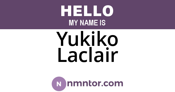 Yukiko Laclair