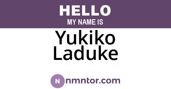 Yukiko Laduke