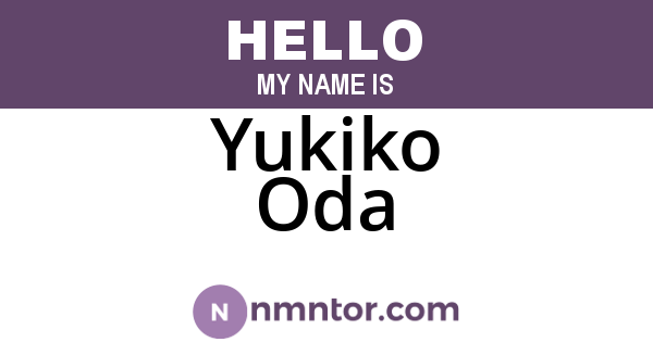 Yukiko Oda