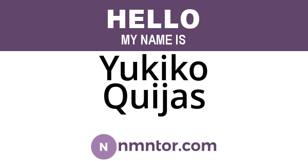 Yukiko Quijas