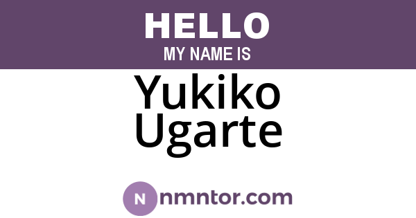 Yukiko Ugarte
